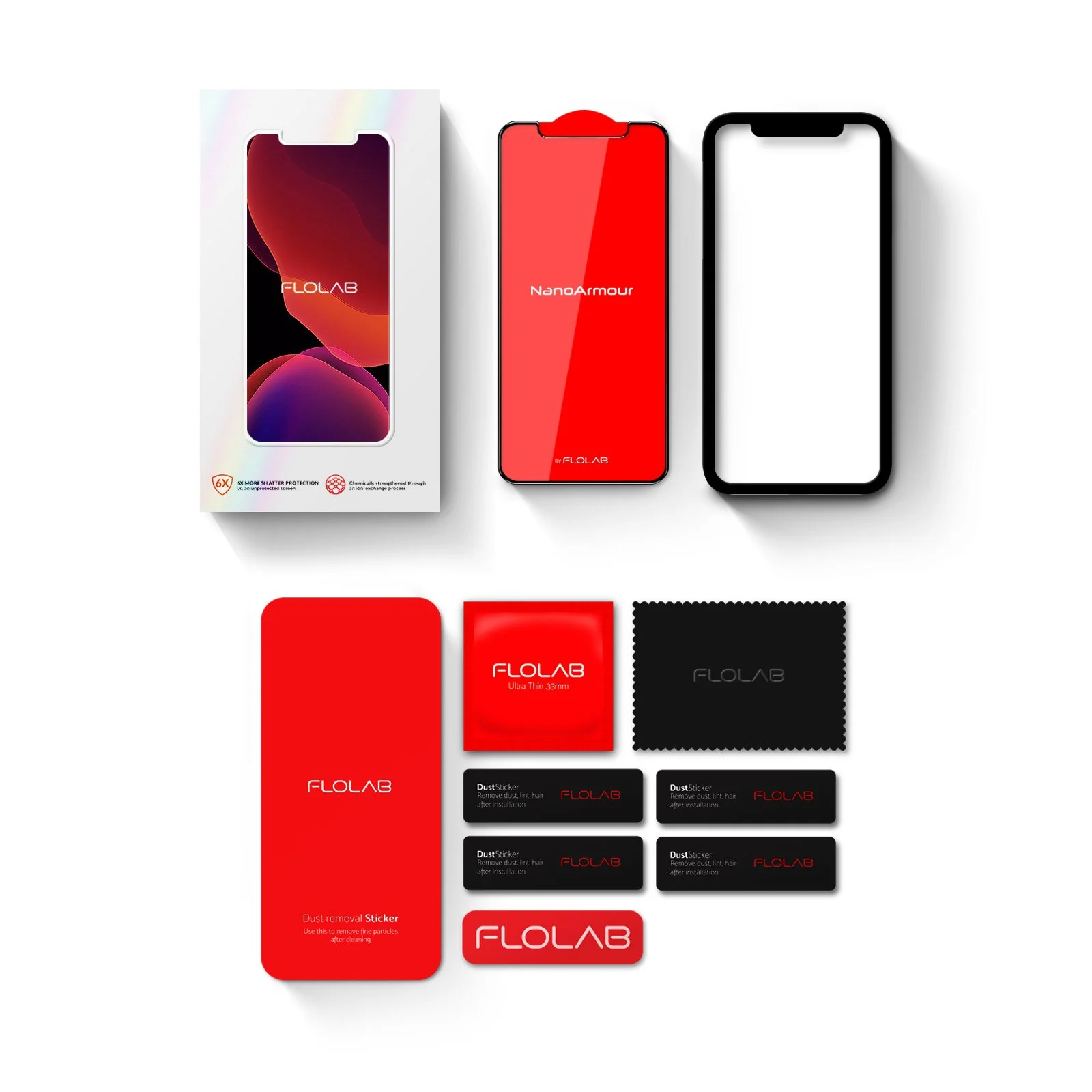 NanoArmour for iPhone XS Max Tempered Glass Screen Protectors - Image 5
